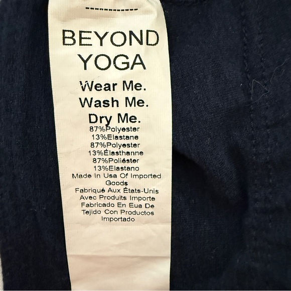 Beyond Yoga Spacedye Sea You There High Cropped Tank Nocturnal Navy Large - Picture 6 of 7